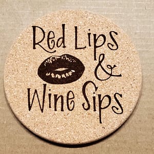 Red Lips Cork Pad