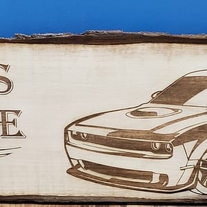 Live Edge Wood Slab Sign