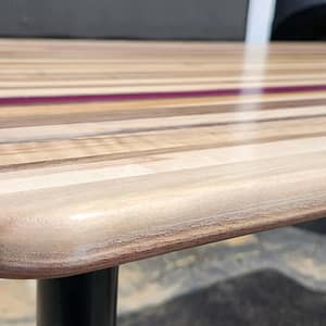 Custom Hardwood Computer Desk