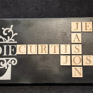 Family Name Scrabble Blocks