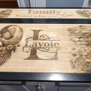 Laser Engraved Table Top