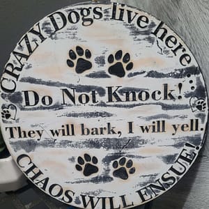 Dog Bark Door Hanger