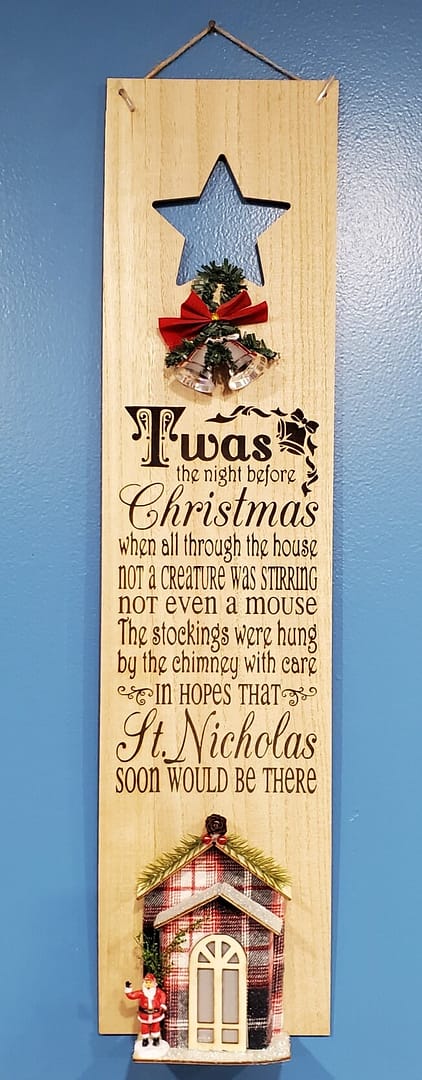 Christmas Vertical Sign