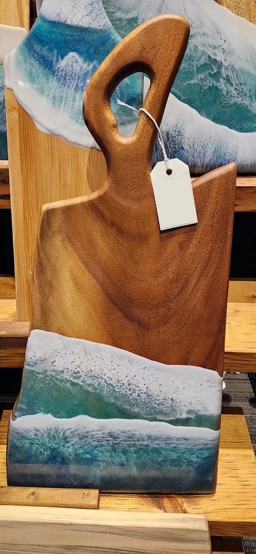 Epoxy Beach Cutting Board/Paddle - Image 4