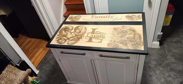 Laser Engraved Table Top - Image 11
