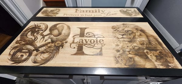 Laser Engraved Table Top