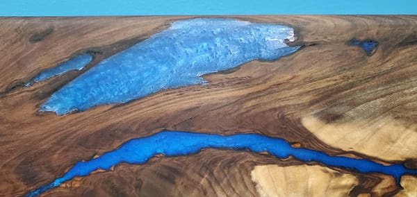 close up photo of blue epoxy