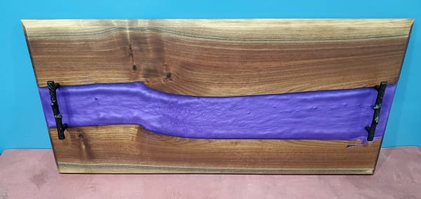 Purple river black walnut charcuterie board