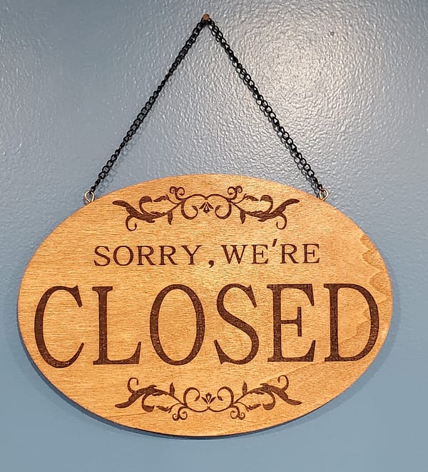 Closed Sign