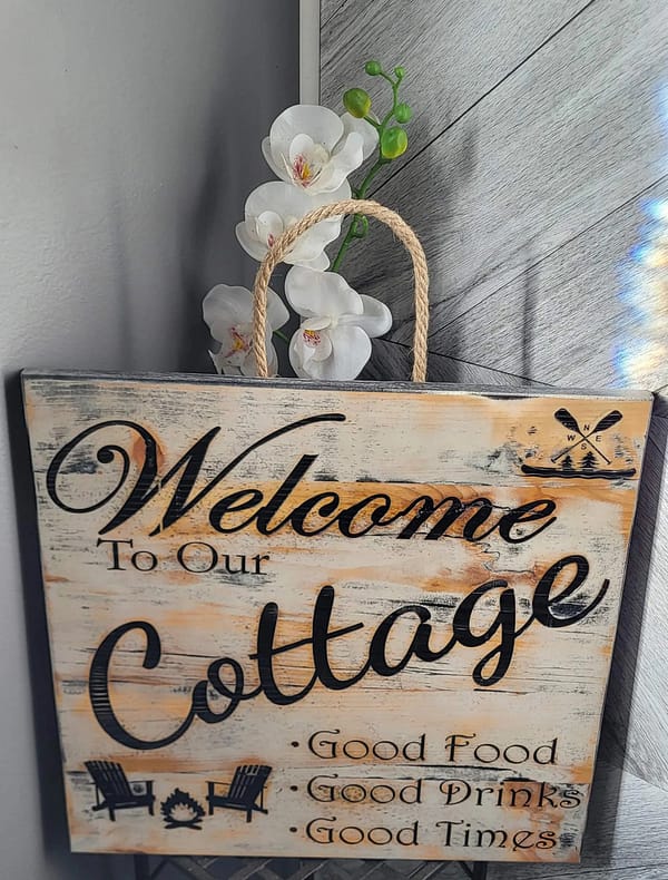 Vintage Cottage Sign