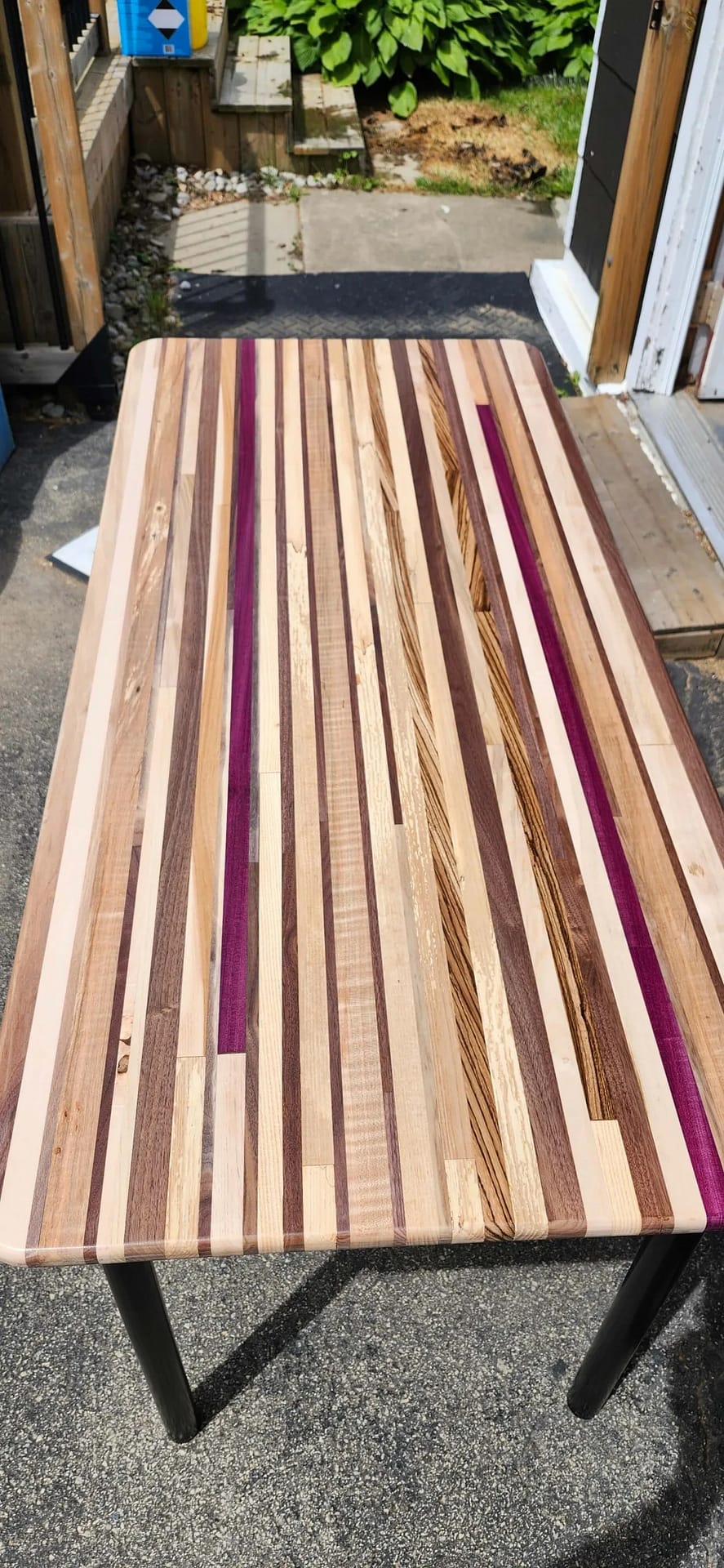 Custom Hardwood Computer Desk - Image 4