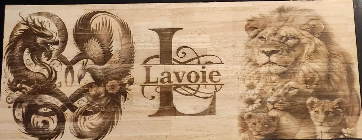 Laser Engraved Table Top - Image 3
