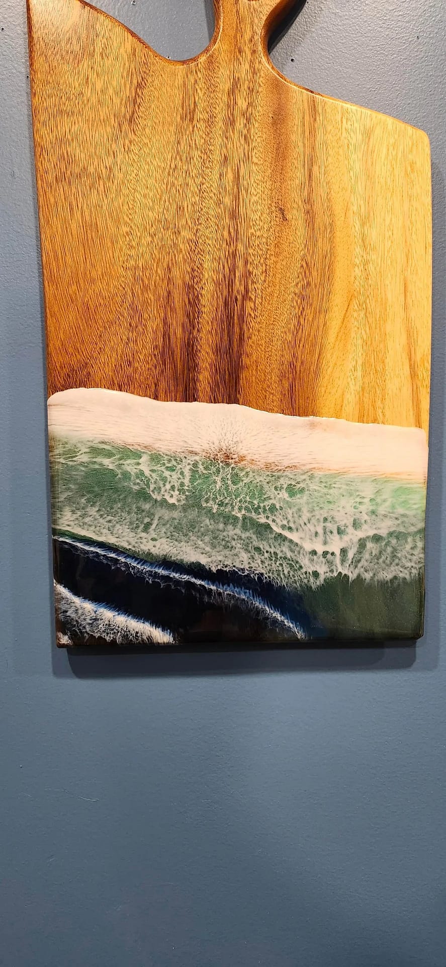 Epoxy Beach Cutting Board/Paddle - Image 3