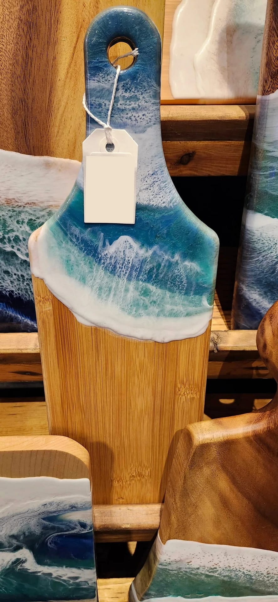 Epoxy Beach Cutting Board/Paddle - Image 6