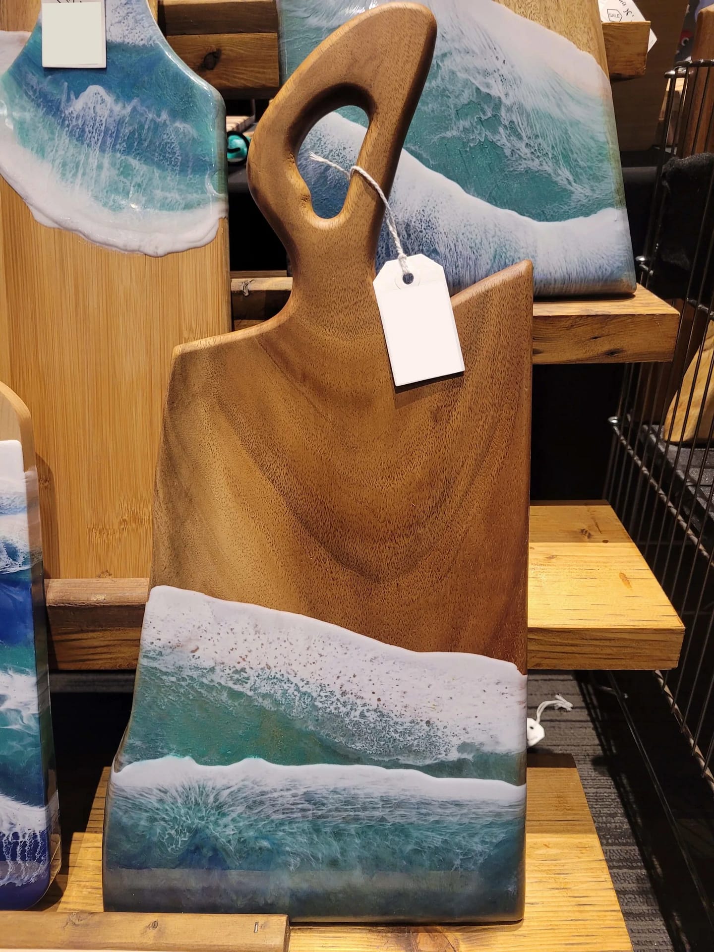 Epoxy Beach Cutting Board/Paddle - Image 7